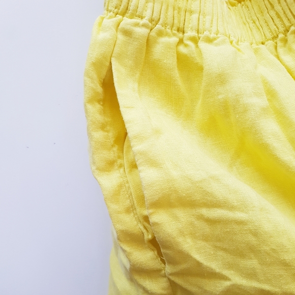 J.CREW Yellow Linen Short Skirt - Picture 4 of 8